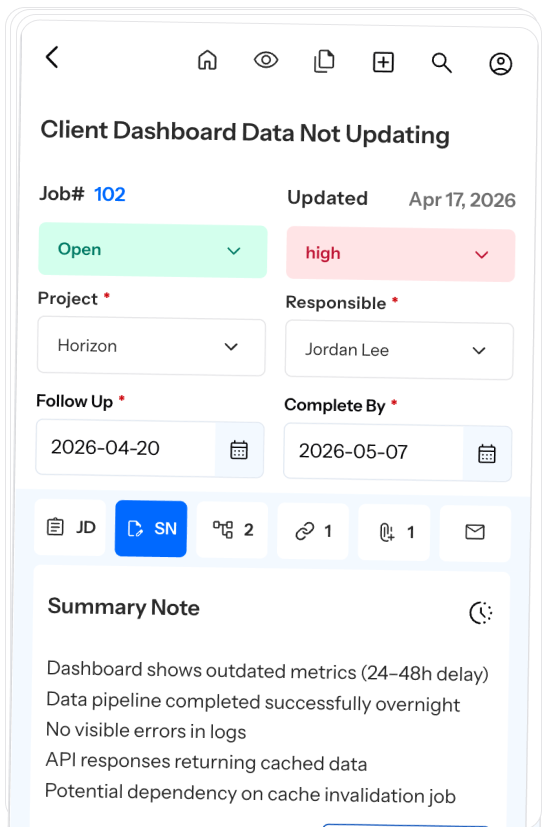 Capture work instantly